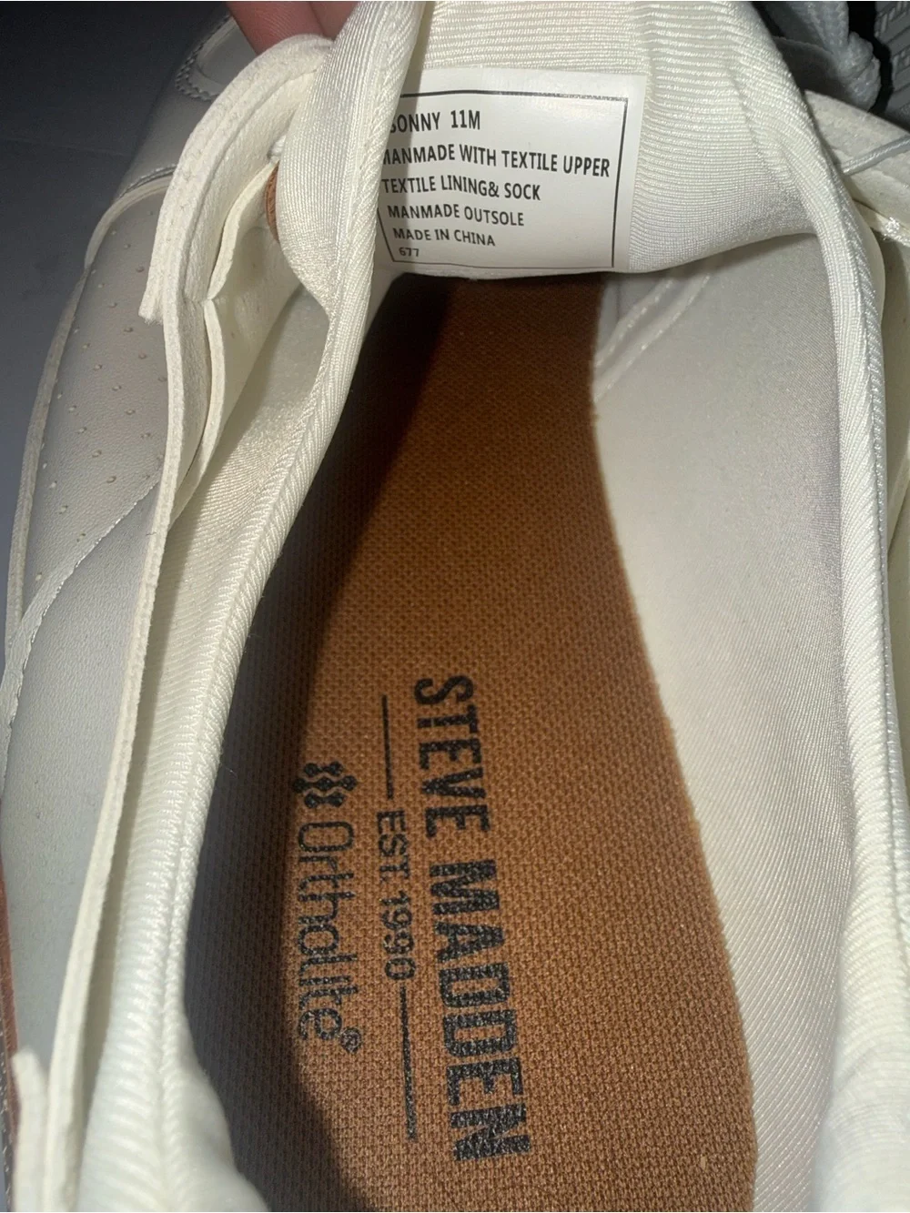 Steve madden Men's White Athletic Sneakers - Classic Comfort size 11